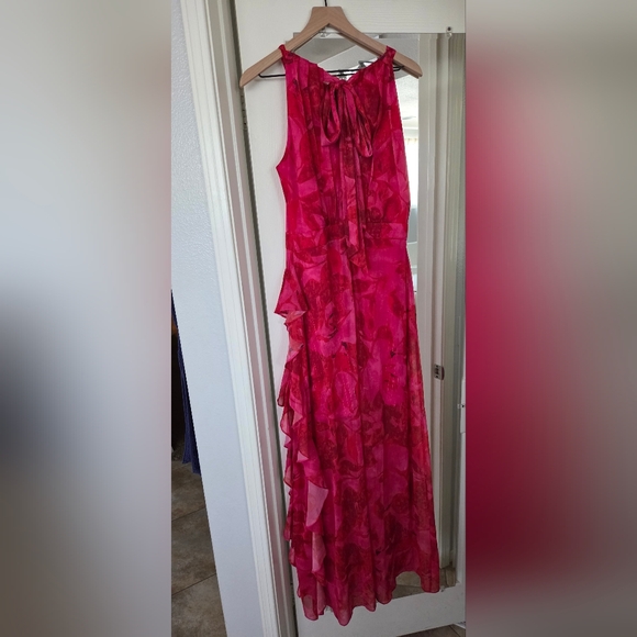 Betsy & Adam Fuchsia Asymmetrical Dress - Picture 8 of 9